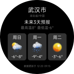 未来3天天气运行结果