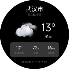 实时天气运行结果